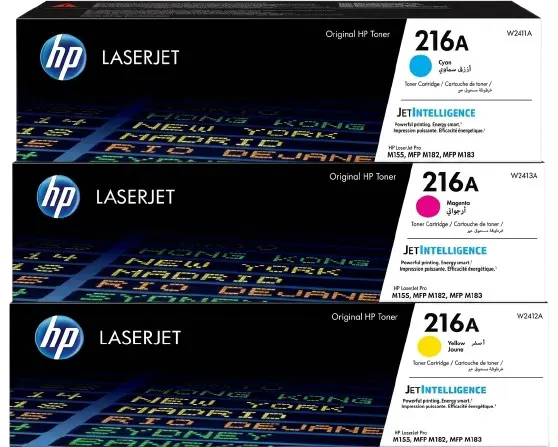 Pack de 03 Toners INK MASTER CMY Compatible HP 216A pour Imprimante LaserJet Pro M155 MFP M182 MFP M183 