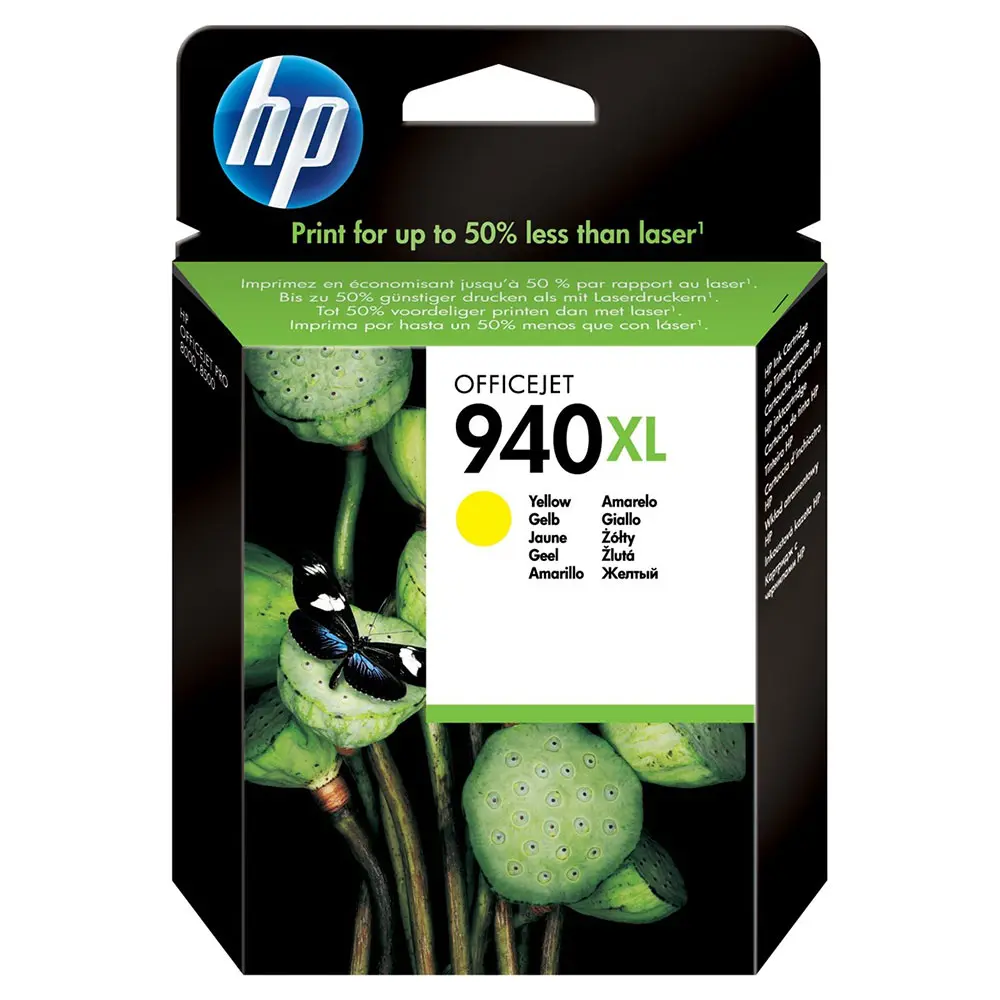 Cartouche D'encre HP 940XL Yellow pour Imprimantes Officejet Pro 8000 8500 Séries 8500A 