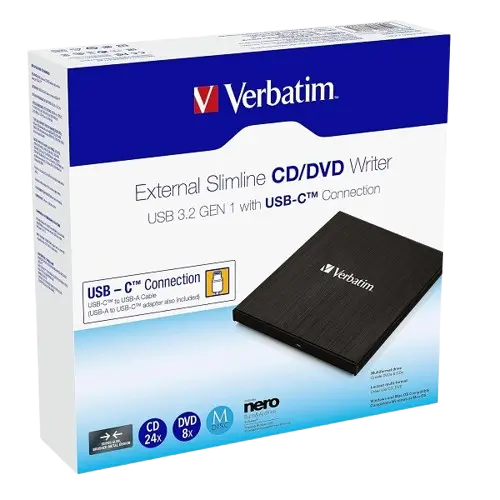 Lecteur et Graveur DVD Externe VERBATIM USB 3.0