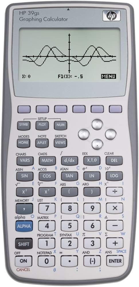 Calculatrice Graphique HP 39 GII Gris 