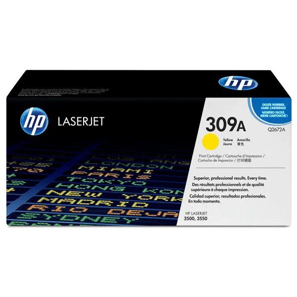 Toner HP 309A Yellow Pour Imprimantes Laserjet 3500 3550 3700 