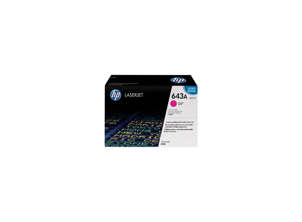 Toner HP 643A Magenta Pour Imprimante Laserjet 4700 