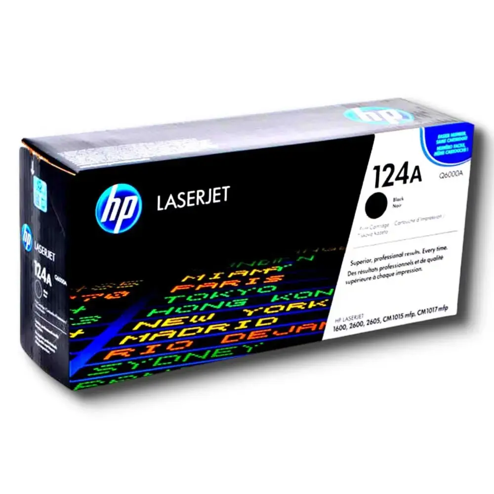 Toner HP 124A Noir Pour Imprimantes 2600 1600 2605 CM1015 CM1017