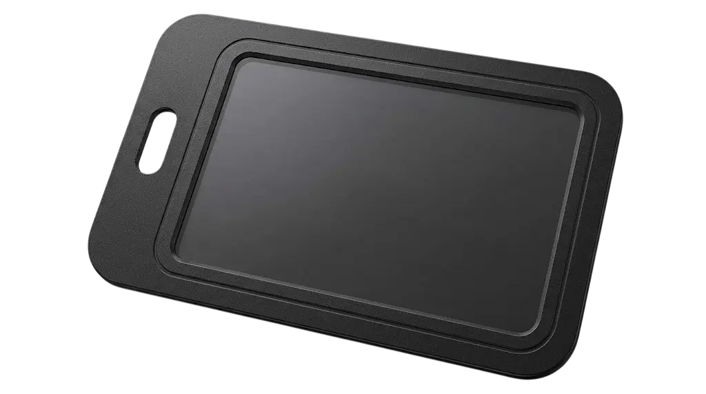 Porte Badge Horizontal 85x54mm à Contour Métal Noir
