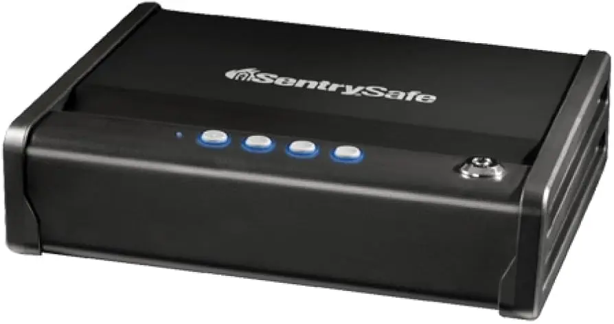 Coffre Fort Portable SENTRY SAFE à Code Numérique  Pour Pistolet 8.1x30.7x25.1cm 5.4kg 2.2L