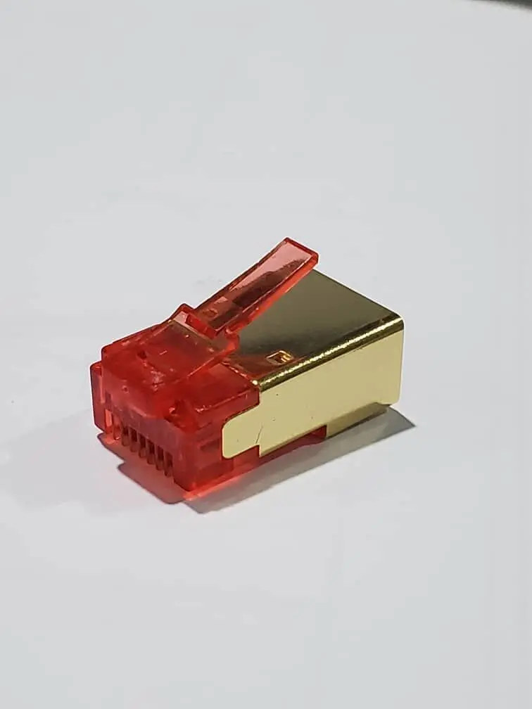 Connecteur RJ45 FTP CAT6a en Métal avec Guide