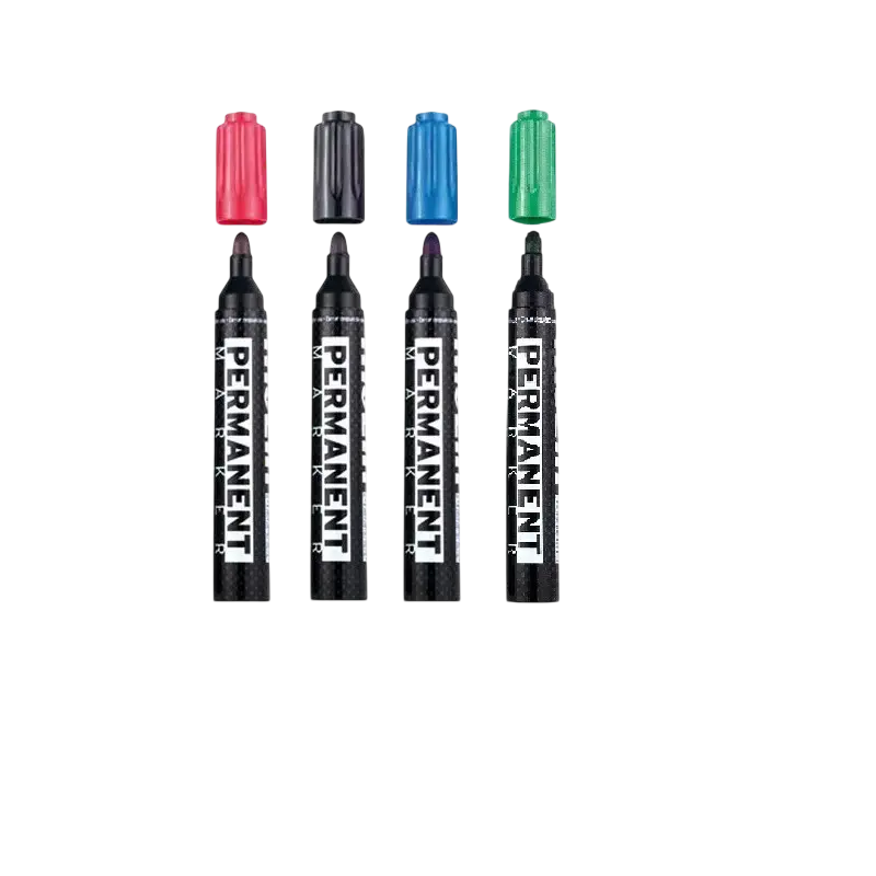 Marqueurs permanents MOLIN Rond 2 Noir Vert Bleu Rouge