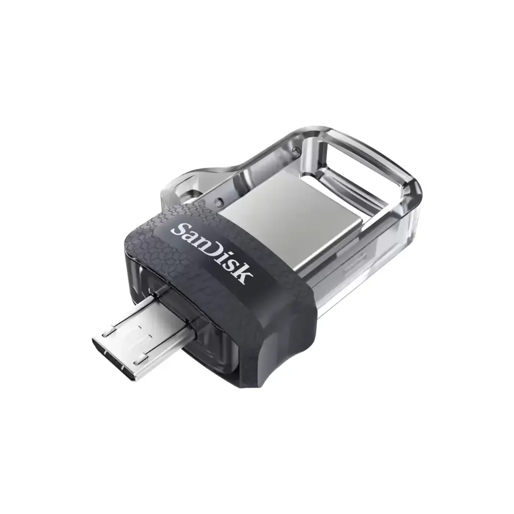 Flash Disque SANDISK Ultra Dual 64Go USB 3.0 OTG Noir Gris