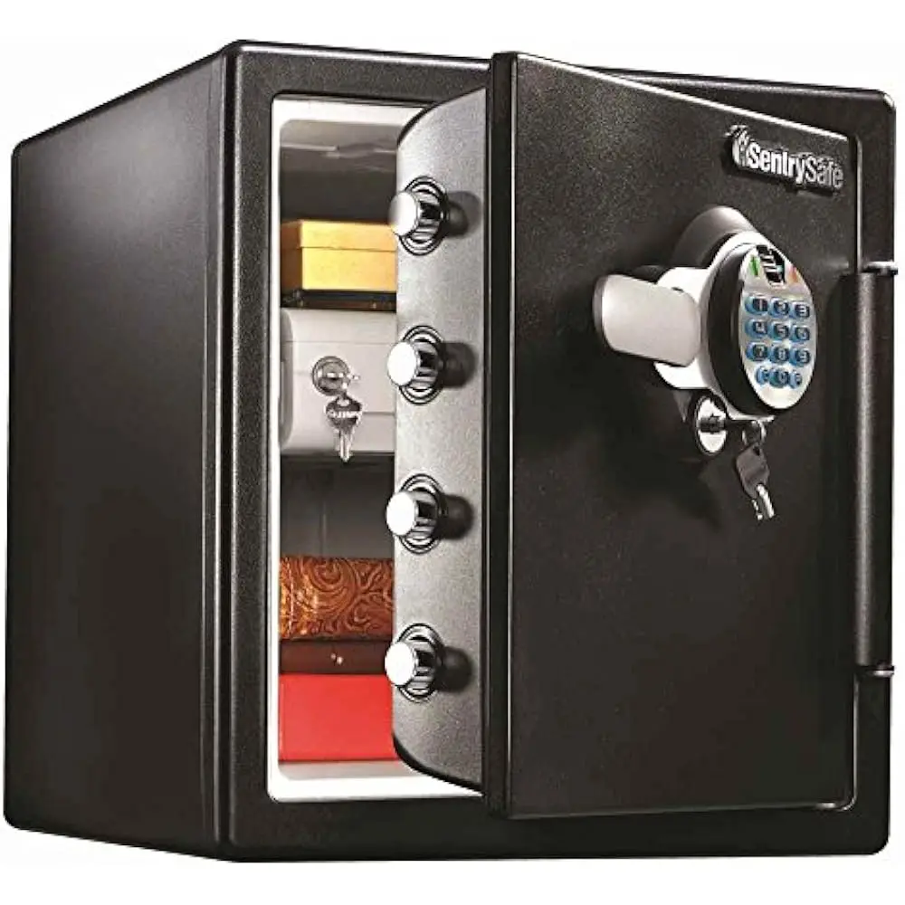 Coffre Fort SENTRY SAFE à Clé Et à Code Numérique à Empreintes Digitales Biométriques Anti Feu