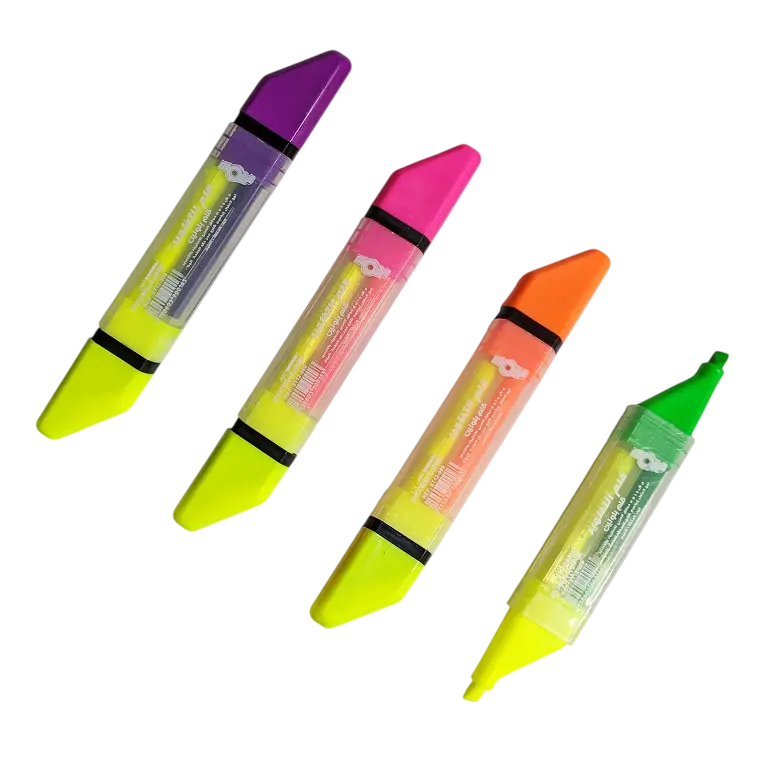 Marqueur Fluorescent MOBS Pixel Line Double Tête 2en1 Multi-Couleurs