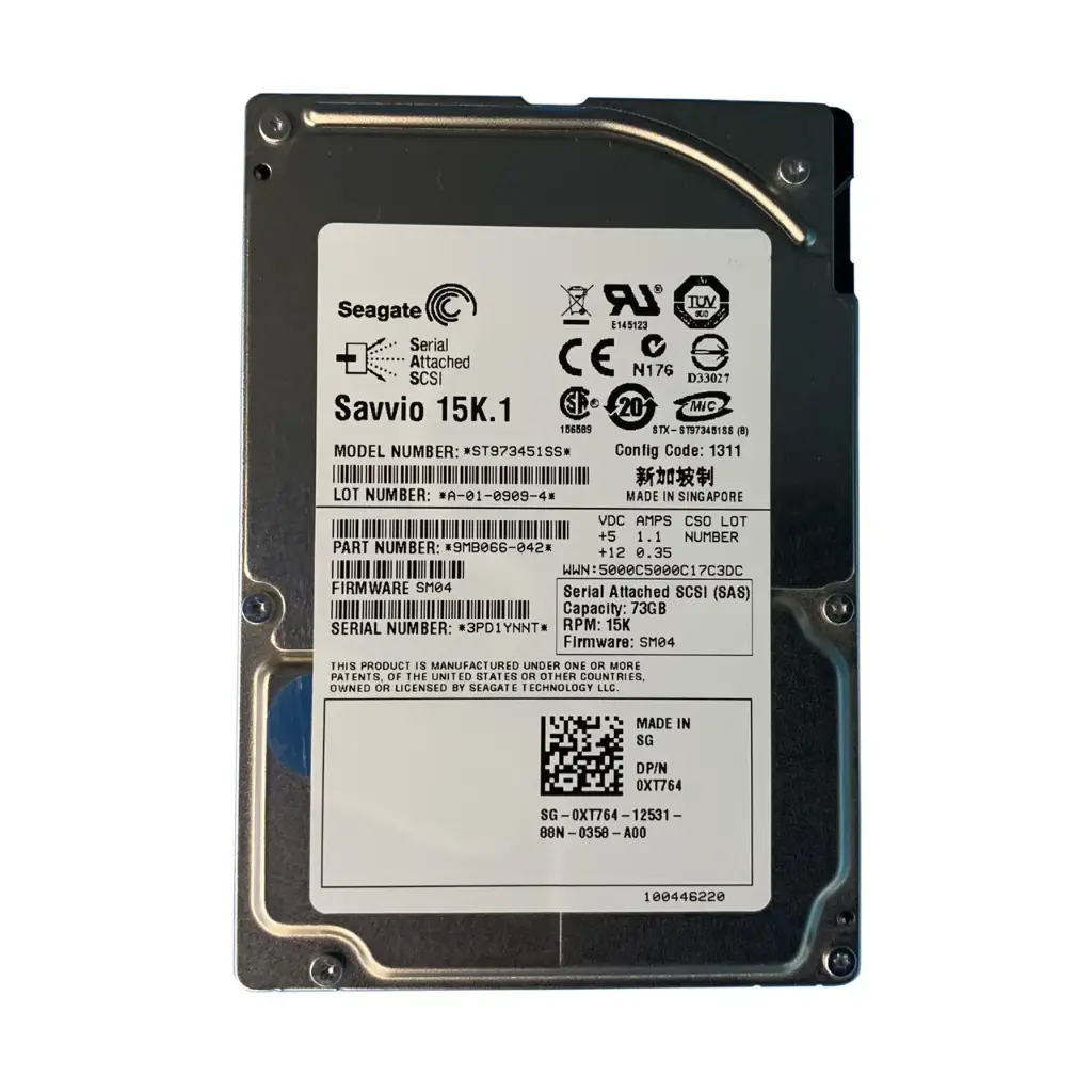 Disque Dur Interne SAS Dell Power Edge 2950III 73G 15k 2.5"