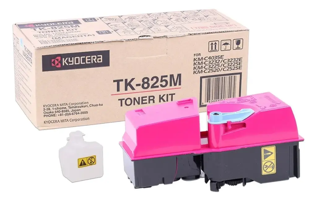 Toner KYOCERA MITA TK-825 Magenta Pour Imprimantes KM-C3232E C4035E C2525E C3232 C3225 C2520 