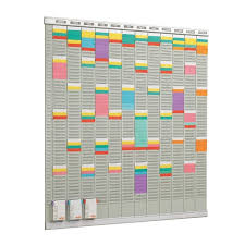 Tableau de plannings 500 fiches Gris