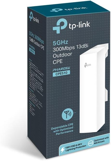 Point d'accès Antenne directionnelle TP-LINK CPE510 extérieur, 5Ghz Wifi 300Mbps 13dbi bi-polarisée