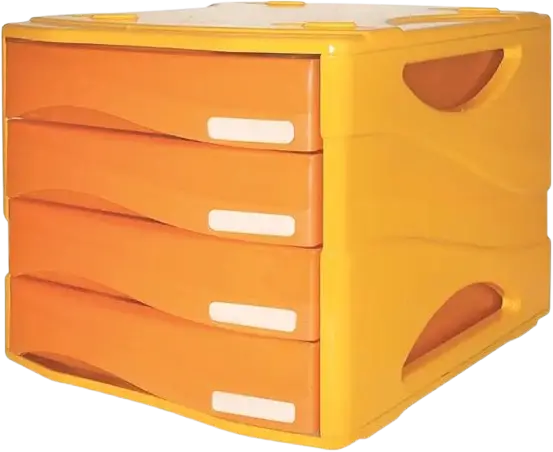 Bloc de Rangement ARDA Smile 4 Tiroirs Orange