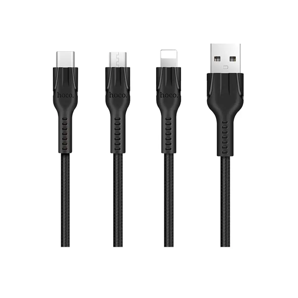 Câble Data HOCO U31 Lightning 1.2m Noir