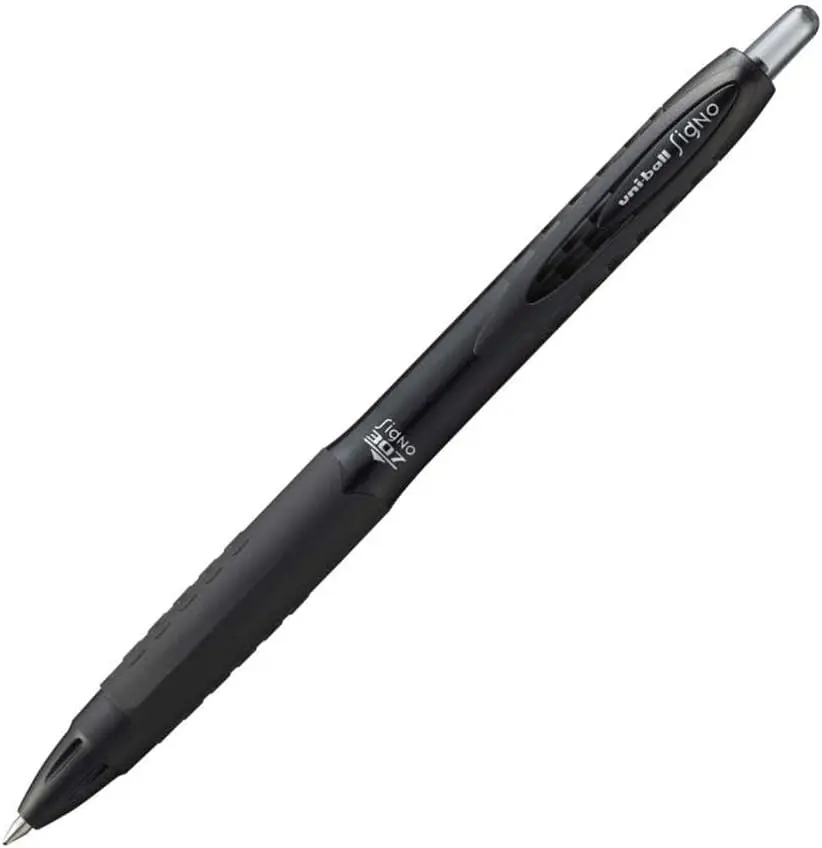 Stylo à Gel UNIBALL Signo 307 Rétractable Noir 