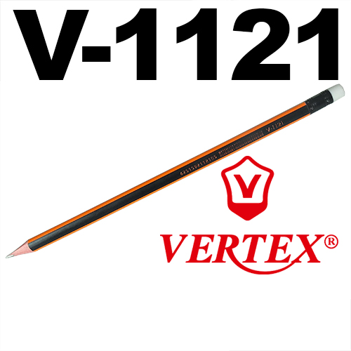 Crayon Noir VERTEX avec gomme