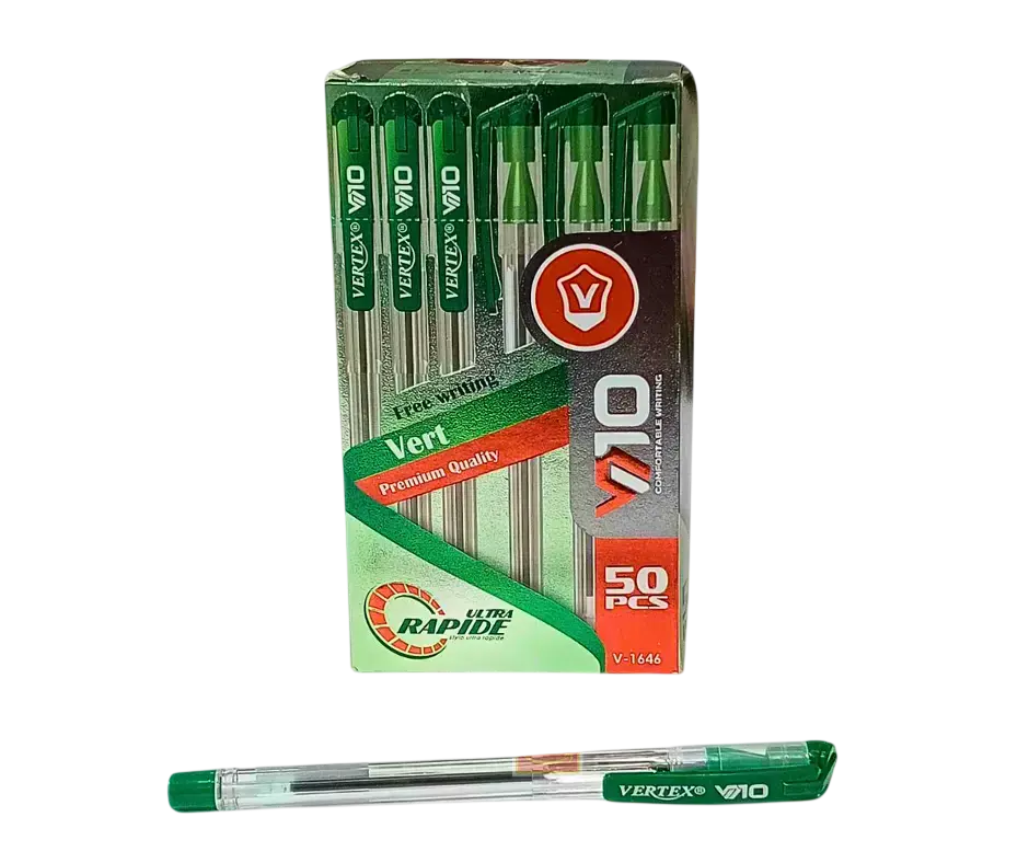 Stylo à Bille VERTEX V10-X7 Vert