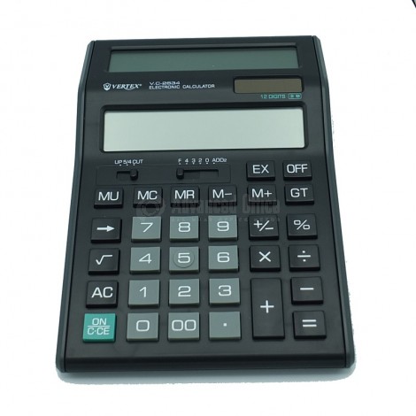 Calculatrice De Bureau VERTEX 12 Chiffres Noir