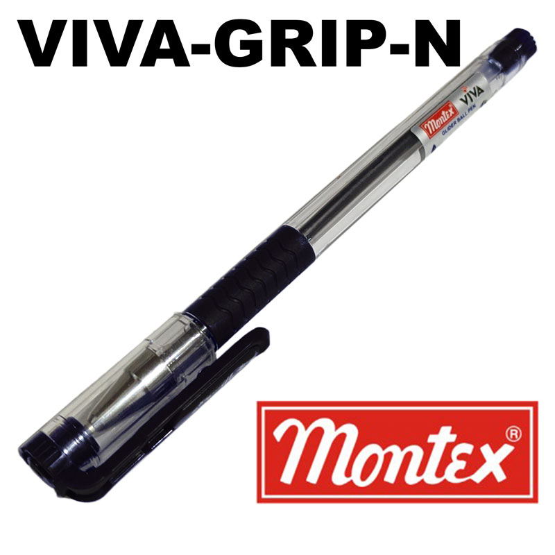 Stylo à Bille MONTEX Viva X7 Grip 1.0mm Noir