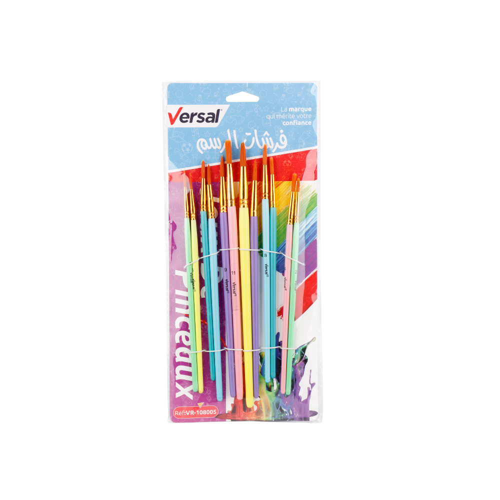 Pinceau Écolier VERSAL Jeu de 12 PCS