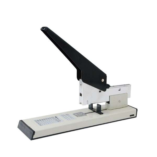 Agrafeuse Géante VERSAL 100 Feuilles en Métal Noir et Blanc