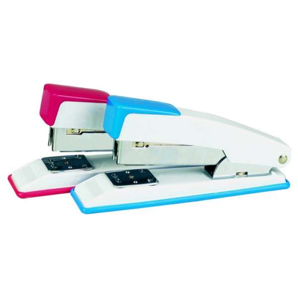 Agrafeuse de Bureau VERSAL 20 Feuilles Bleu et Rose