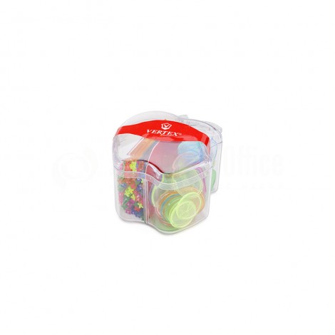 Ensemble Bûchettes et Jetons VERTEX Multi-Couleurs en Boite Forme Cœur
