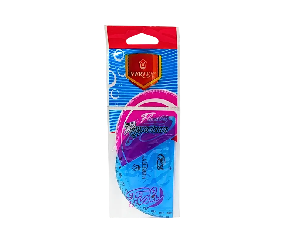 Rapporteur VERTEX Fish 180° Multi-Couleurs