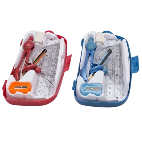 Compas à Bague VERTEX Coffret de 4 Pièces Multi-Couleurs