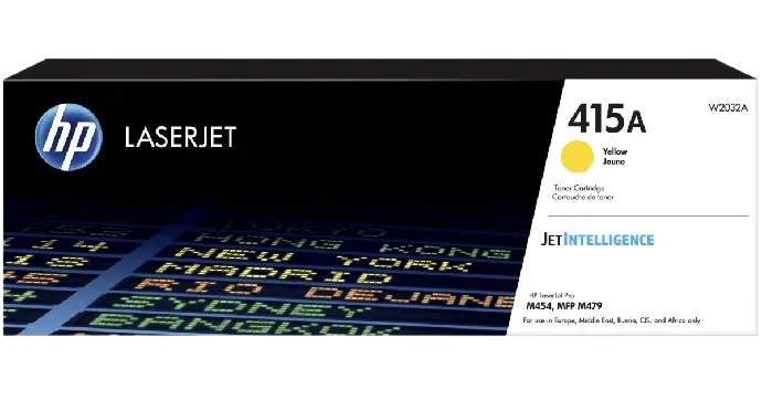 Toner HP 415 Yellow Pour Imprimantes Color LaserJet Pro M454 MFP M479 