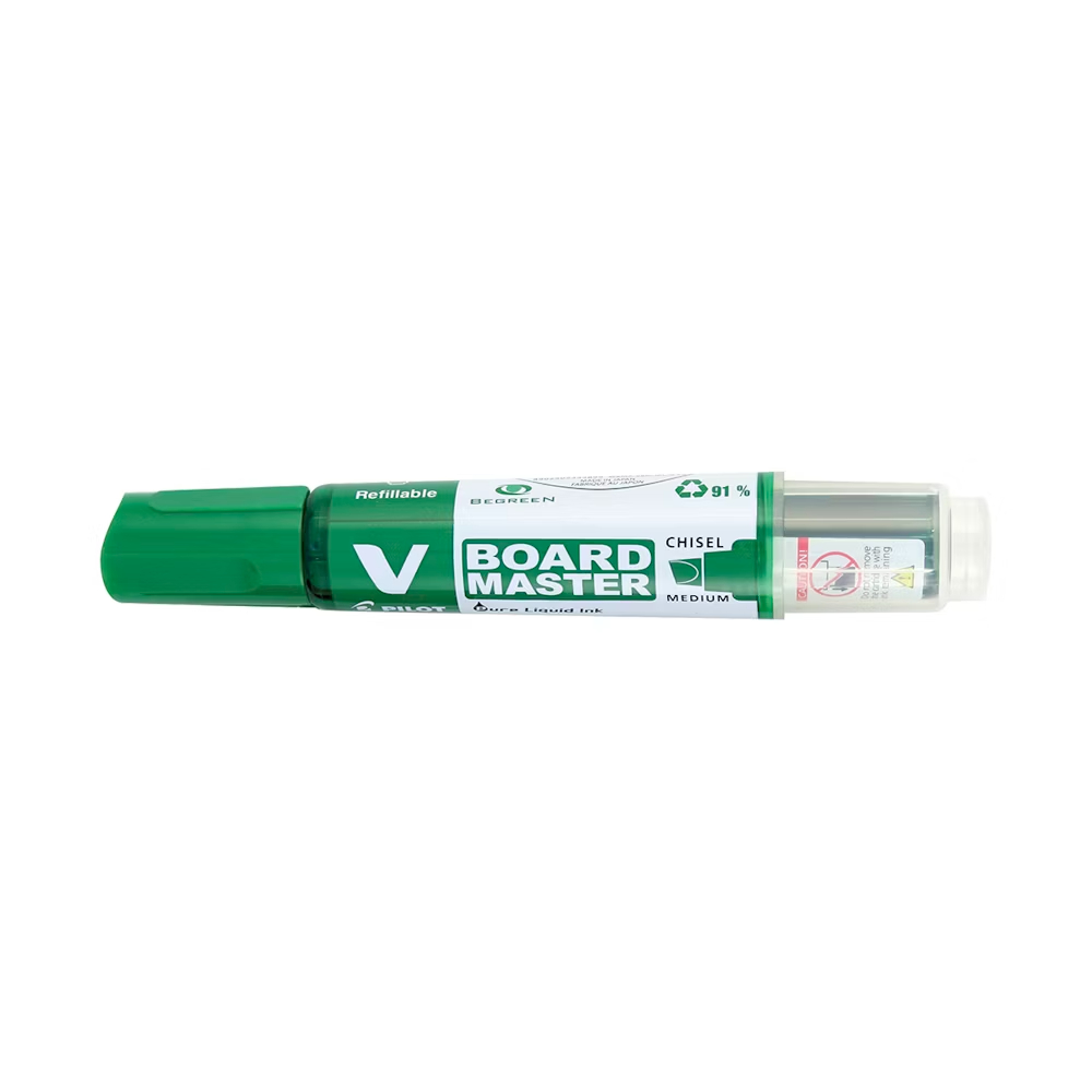 Marqueur Tableau Blanc PILOT Rechargeable V BOARD MASTER Coupé Vert