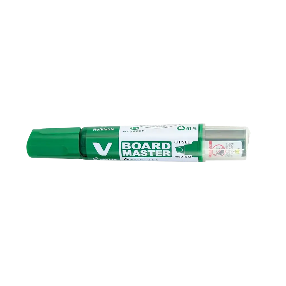 Marqueur Tableau Blanc PILOT Rechargeable V BOARD MASTER Coupé Vert