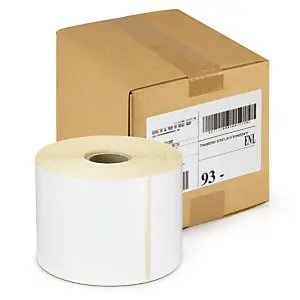 Rouleau Etiquette Papier Couché Transfert Thermique Semi-Brillant 57x32mm Mandrin 40mm 2000 Etiquette