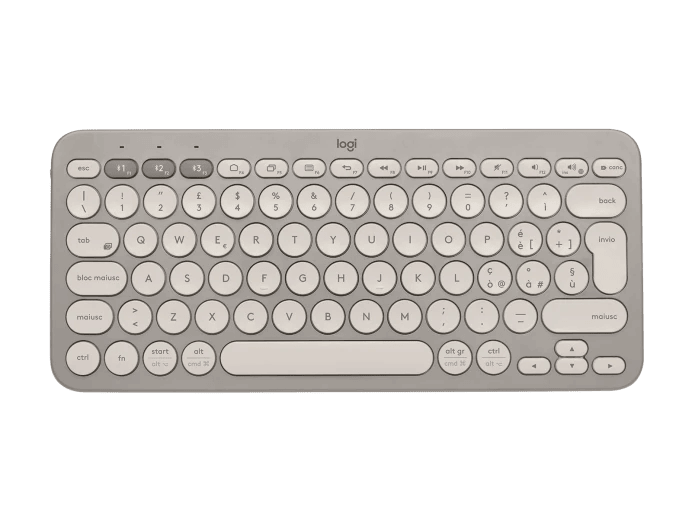 Clavier Sans Fil LOGITECH K380 Professionnel Multi Dispositif Azerty Gris Foncé