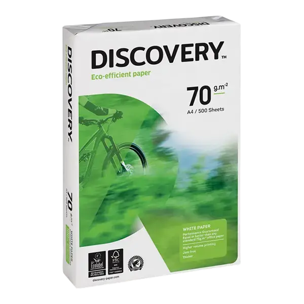Rame De Papier Extra Blanc DISCOVERY A4 1er Choix 70g/m²