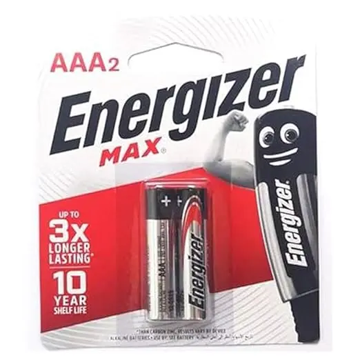 Jeu de 2 Piles ENERGIZER Alkaline Power LR3 AAA