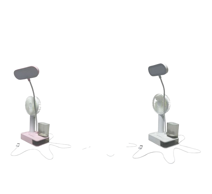 Lampe De Bureau LED GOLDEN Avec Ventilateur Blanc