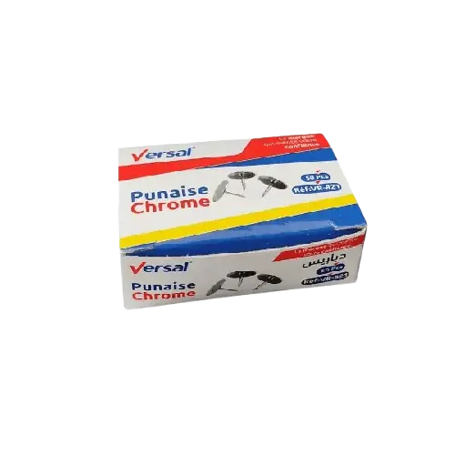 Boite De 50 Punaises VERSAL Chromé