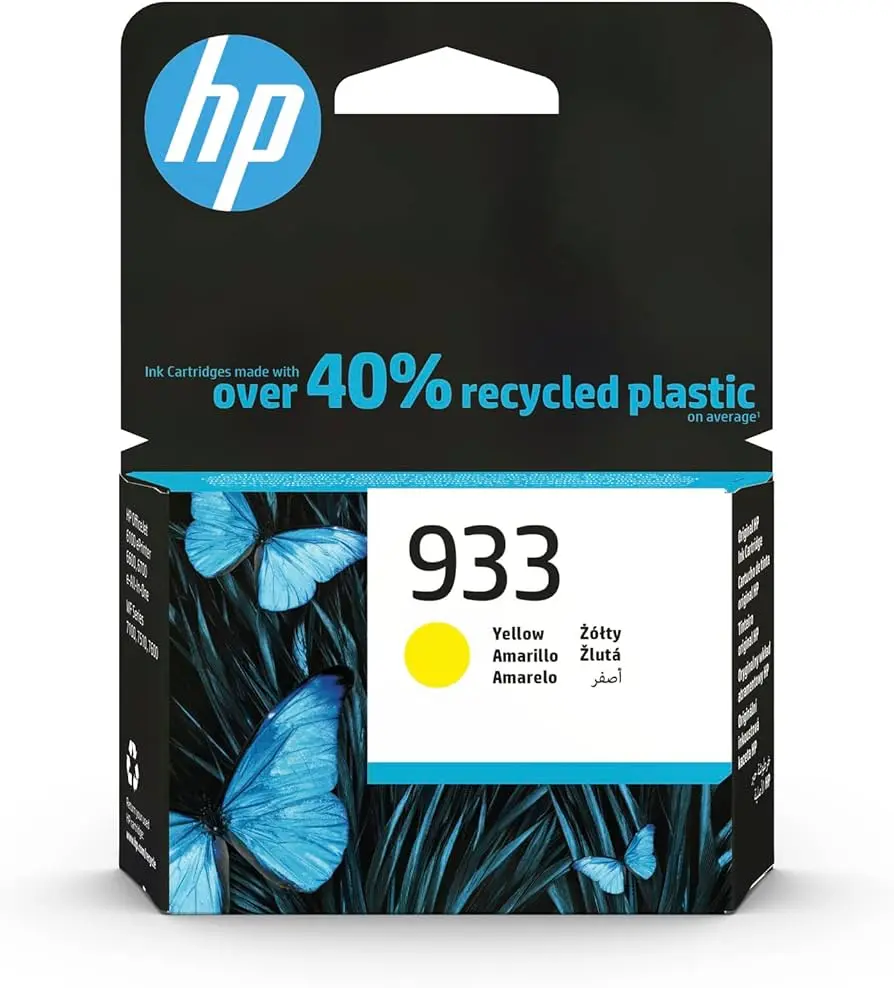 Cartouche D'encre HP 933 Yellow Pour Imprimantes Officejet 6100 6600 6700 7110 7612 