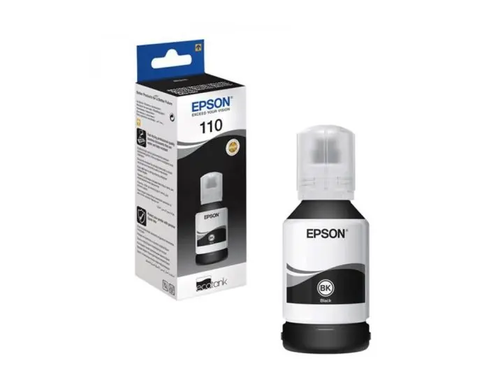 Bouteille D'encre EPSON 110 Noir Pour Imprimantes EcoTank M3170 M3140 M2170 M2140 M1180 M1170 M1140 M1120 M1100 ET-M3180 