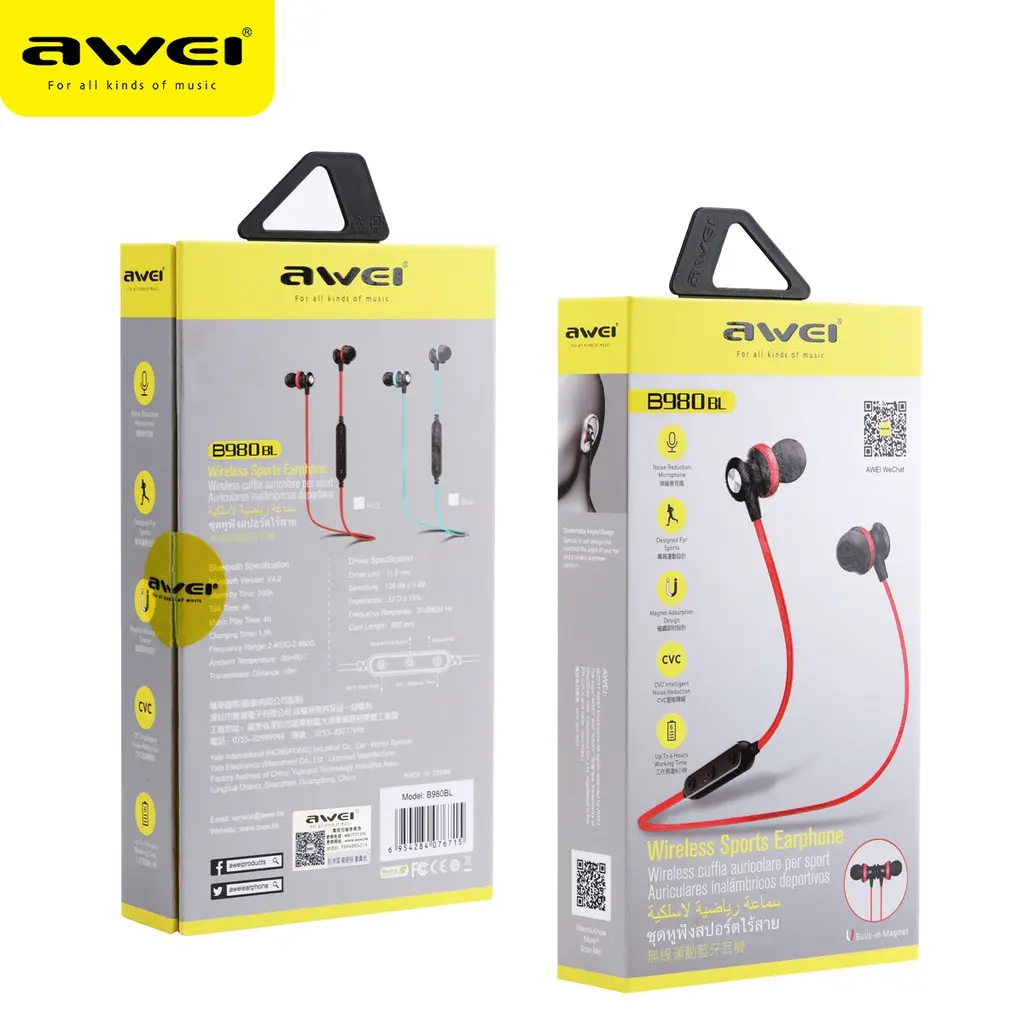 Ecouteur Kit Main LIBRE AWEI B980BL Bluetooth 