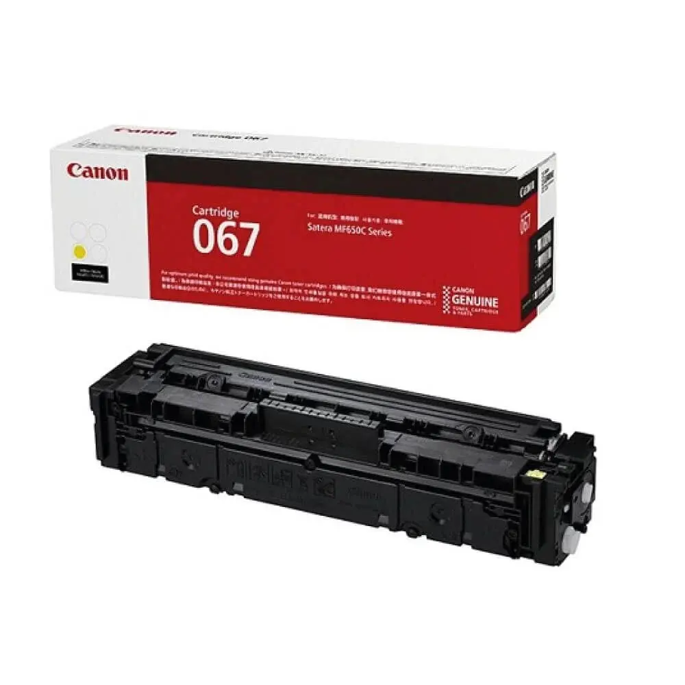 Toner CANON 067 Yellow Pour i-SENSYS LBP631Cw LBP633Cdw MF655Cdw MF657Cdw 1250 Pages