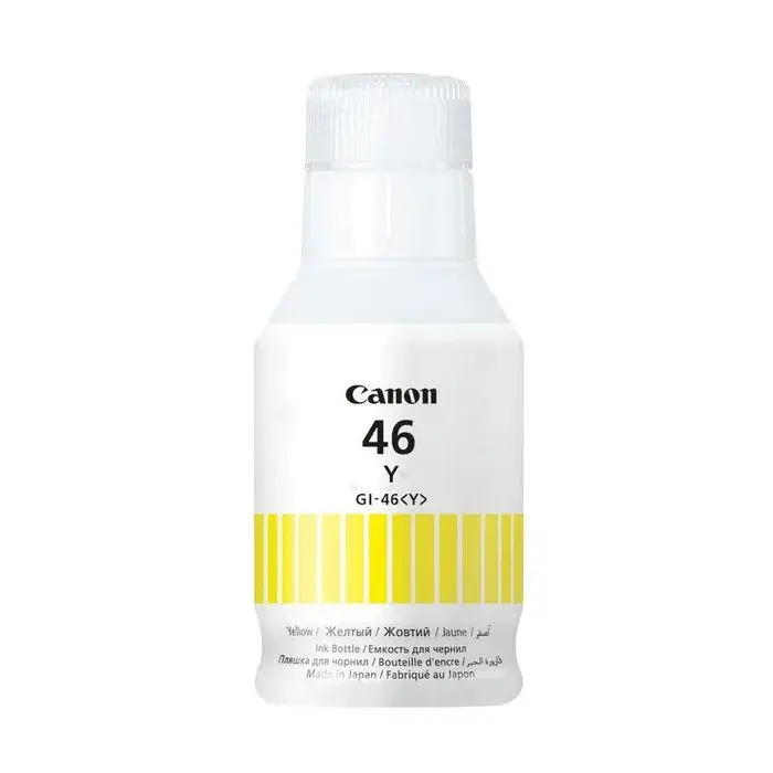 Bouteille D'encre CANON GI-46Y Yellow Pour Imprimantes Maxify GX3040 GX5040 GX6040 GX7040 
