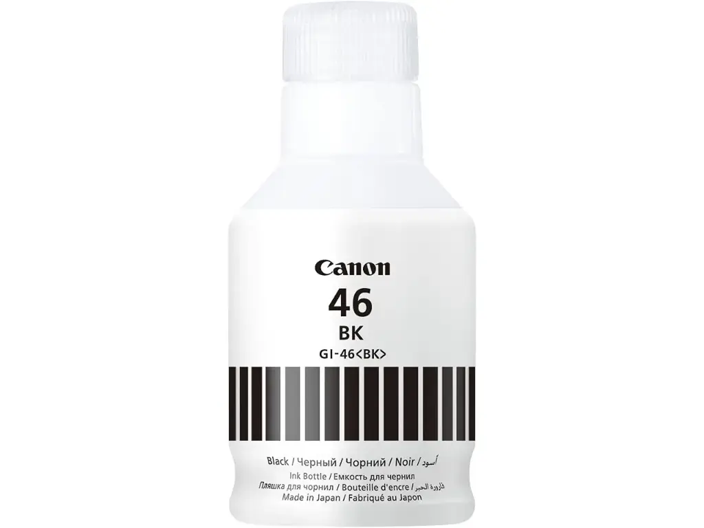 Bouteille D'encre CANON GI-46BK Noir Pour Imprimantes Maxify GX3040 GX5040 GX6040 GX7040 