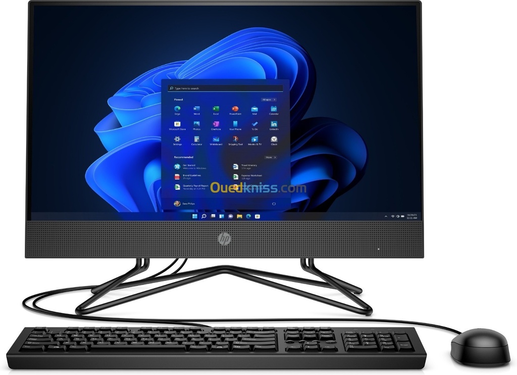 Ordinateur De Bureau All In One HP 200 G4 Intel Core i5-10110U 8Go 256Go SSD Ecran 21.5" FHD