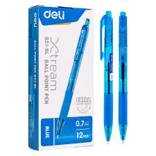 Stylo à Bille Soft Grip DELI XTREAM 0.7mm Bleu