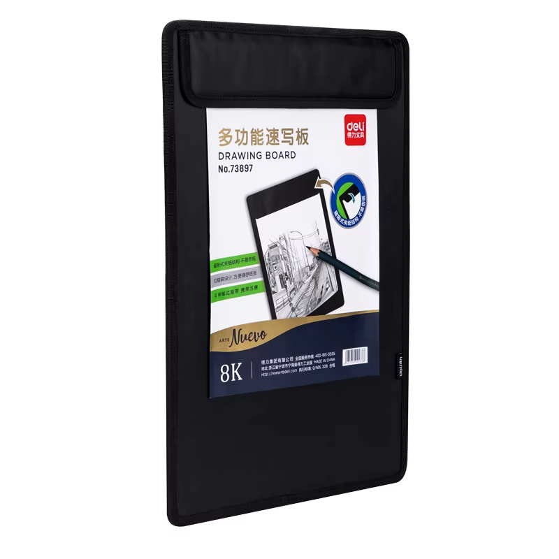 Planche à Dessin DELI Avec Sangle 8K-40X40X30 cm Noir