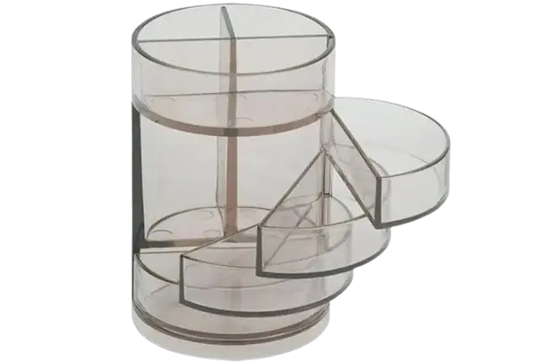 Plumier de Bureau DELI Gris Translucide